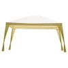 ga12Ft x 10Ft Folding Gazebo with Carry Bag in Camel