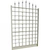 8-Foot Outdoor Garden Trellis in Mocha Brown Vinyl PVC